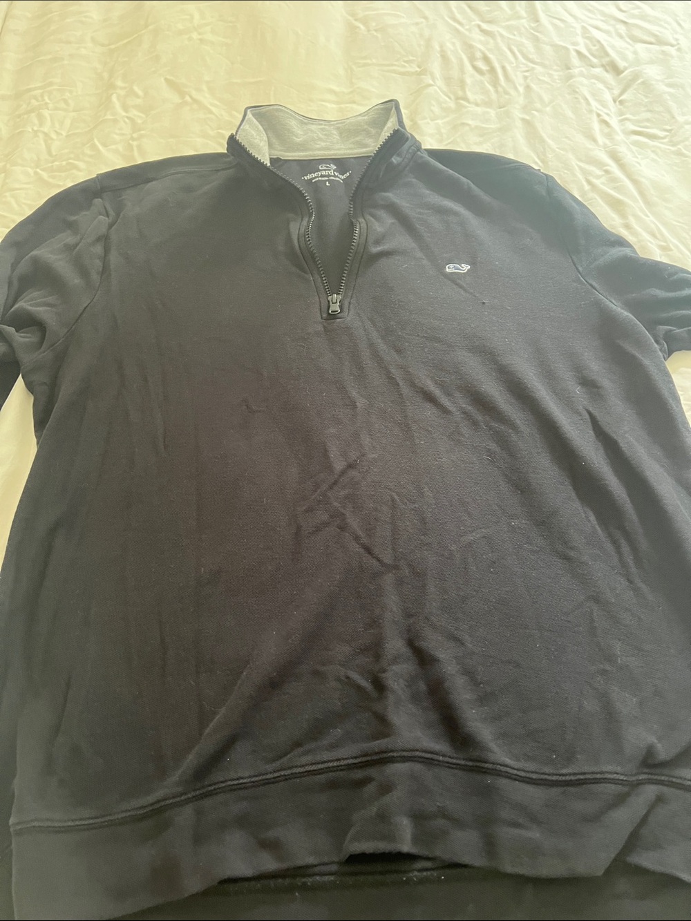 Vineyard Vines Men's Black Quarter-Zip Pullover